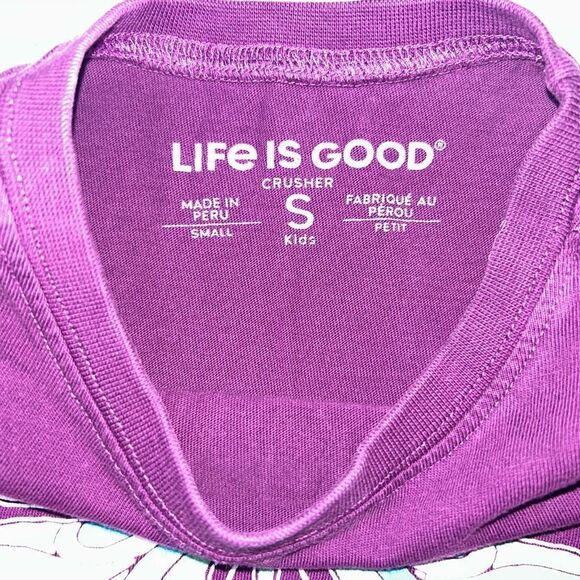 𝅺EUC Girl’s Size Small Life Is Good SS TShirt - Picture 2 of 7